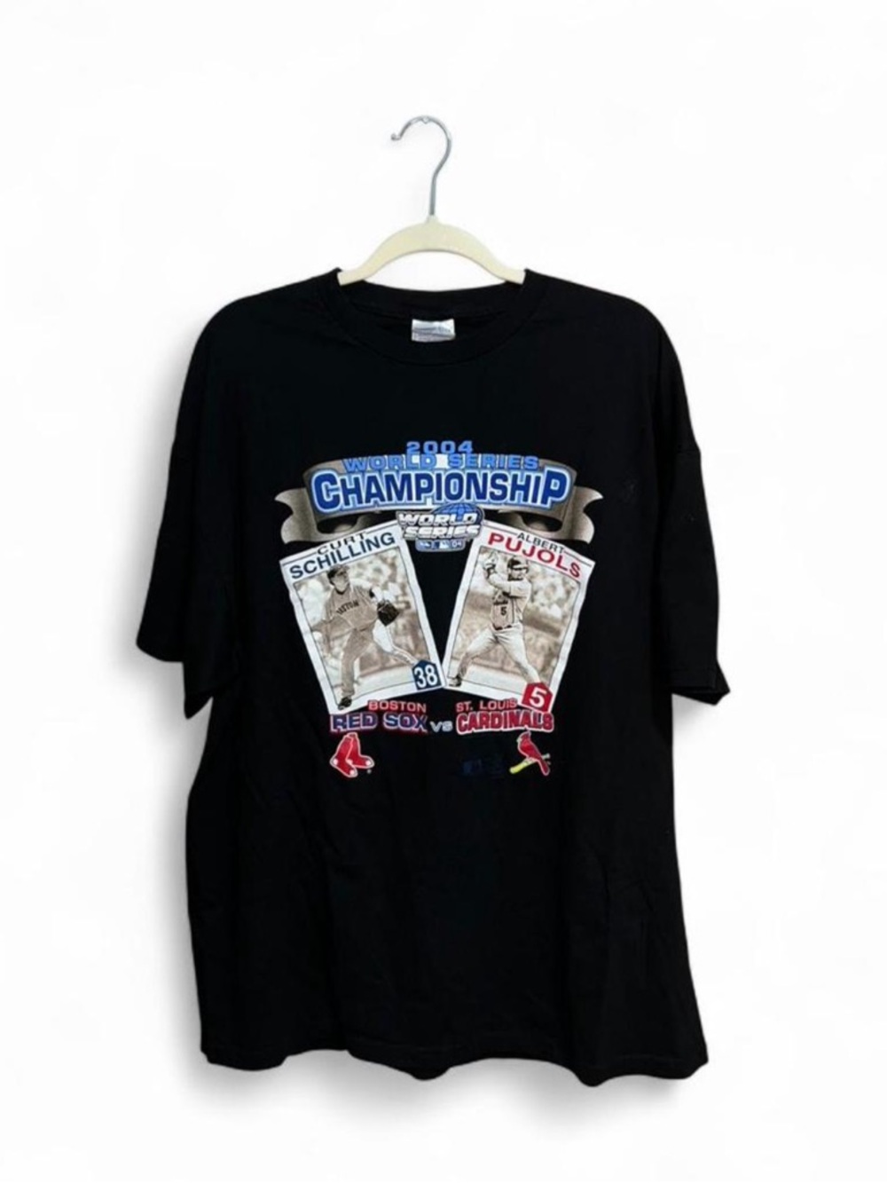 Vintage 2004 MLB World Series Championship Short Sleeve Shirt Mens Size XXL
